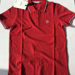 Moncler Casual Polo Men's 100% Cotton